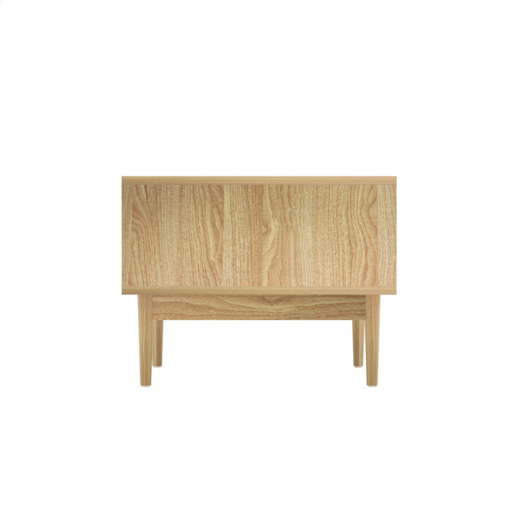 Artiss Rattan Coffee Table with Storage Drawers Shelf Modern Wooden Tables