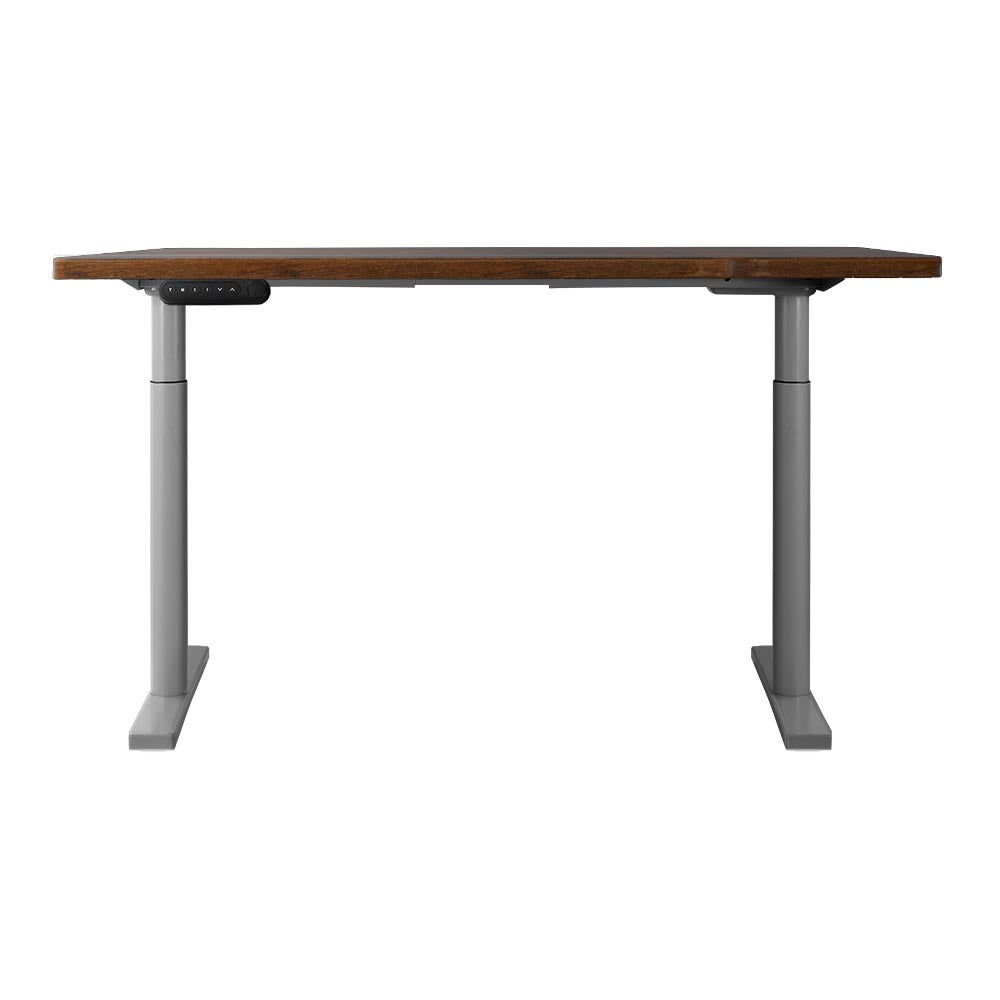 Artiss Standing Desk Motorised Electric Dual Motor Rustic Brown 140CM
