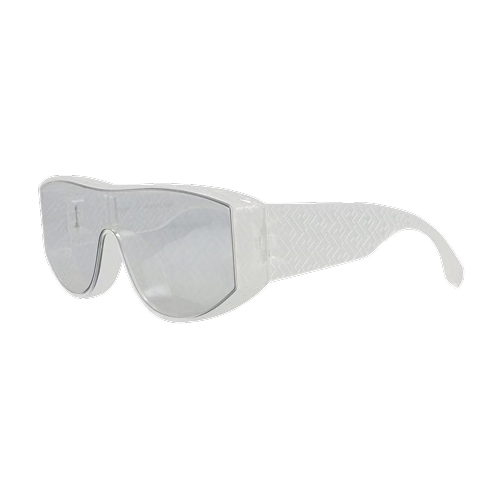 Shield Sunglasses Crystal Crystal Smoke